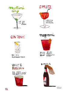 Poster - Cocktail & birra