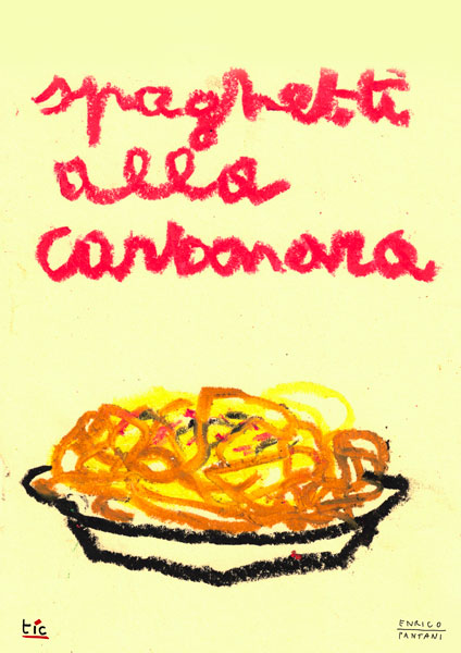 Poster - Spaghetti alla carbonara