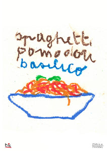 Poster - Spaghetti pomodori basilico